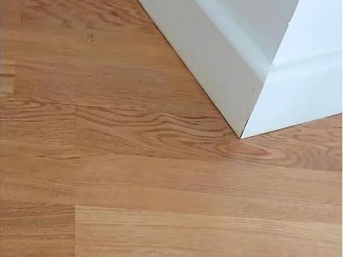 Timber floor stain correction after repair