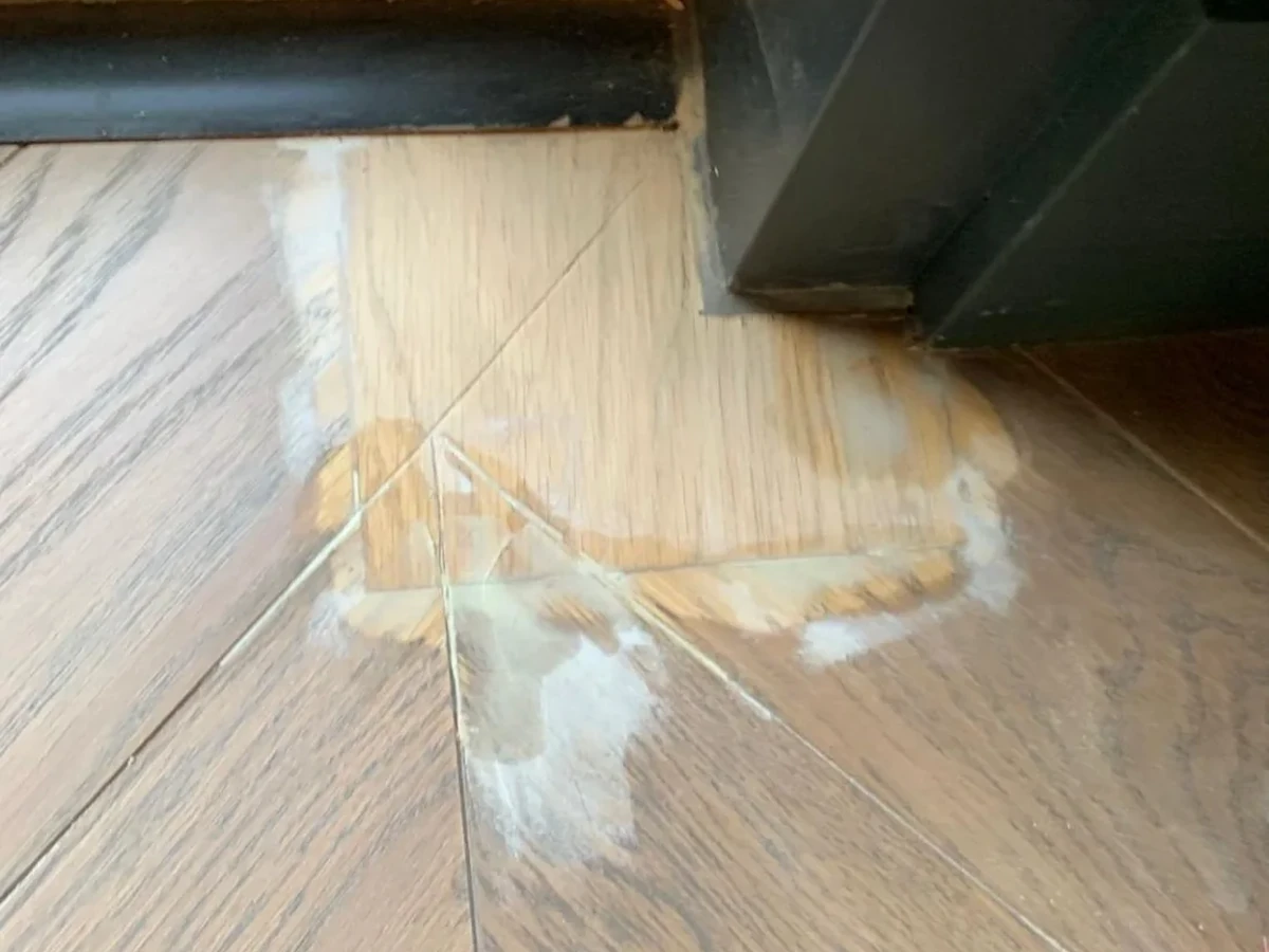 Timber floor colour & finish restoration before repair